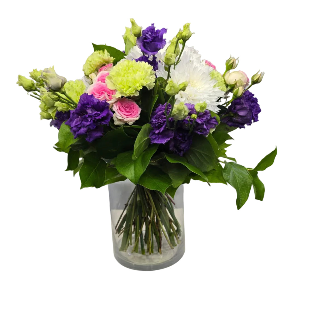 Pink, Purple and Green Bouquet