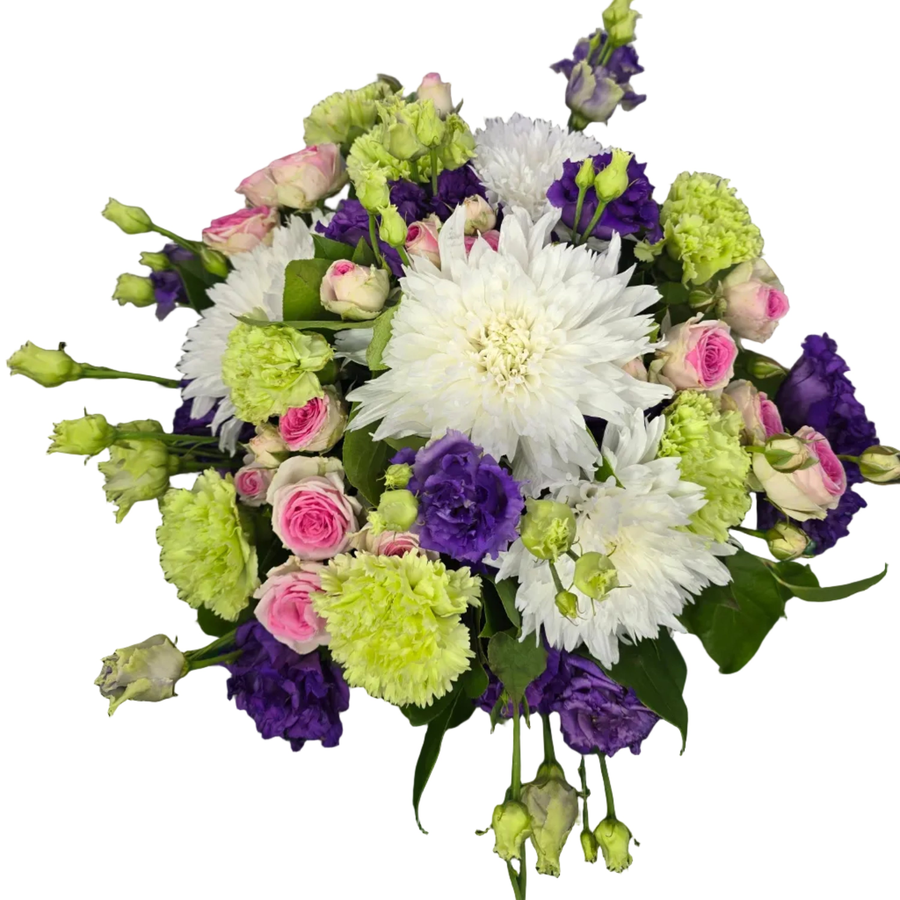 Pink, Purple and Green Bouquet
