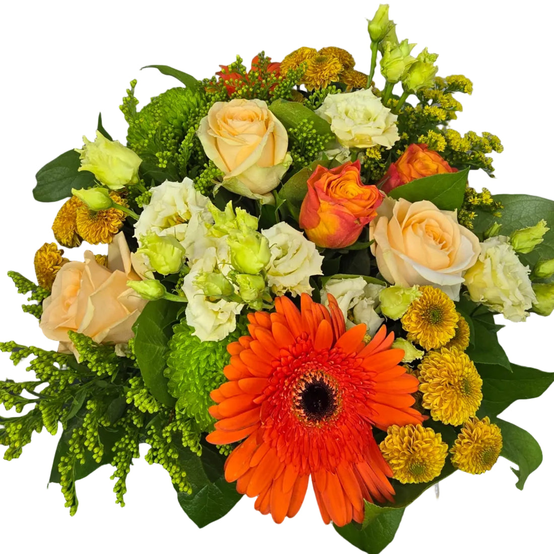 Bouquet de Fleurs Jaunes et Orangées