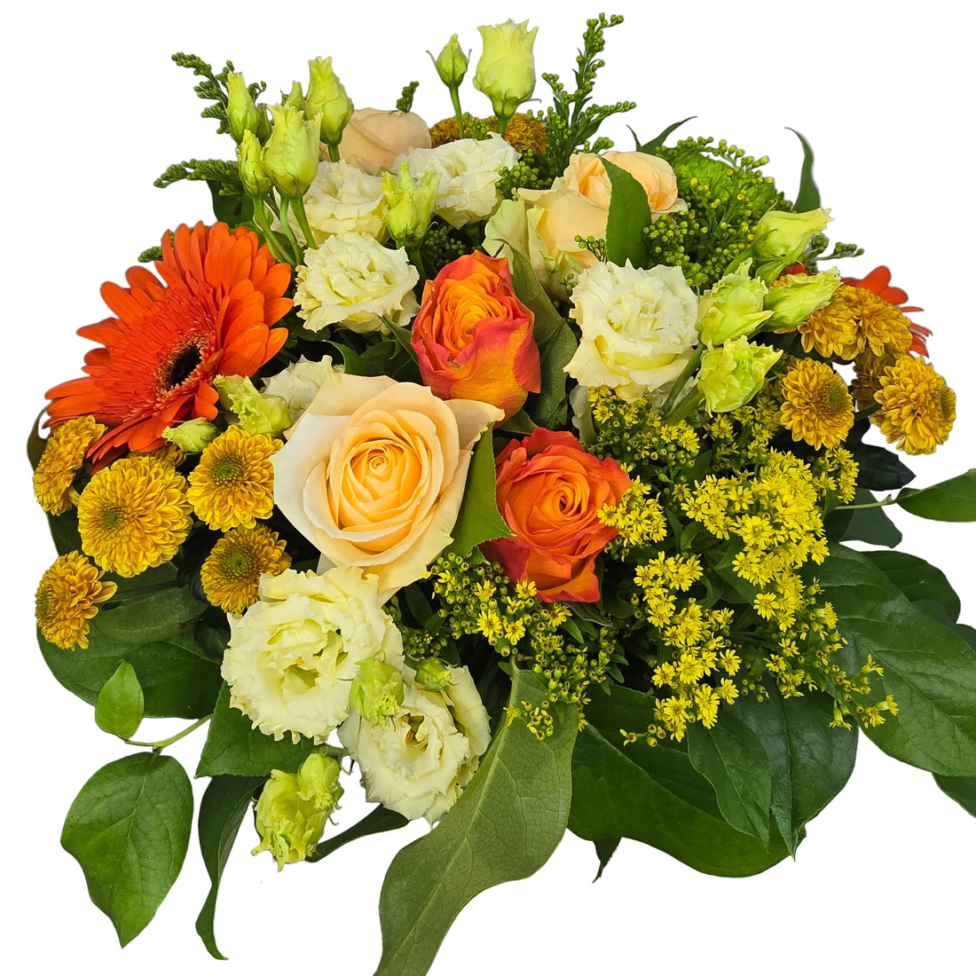 Bouquet de Fleurs Jaunes et Orangées