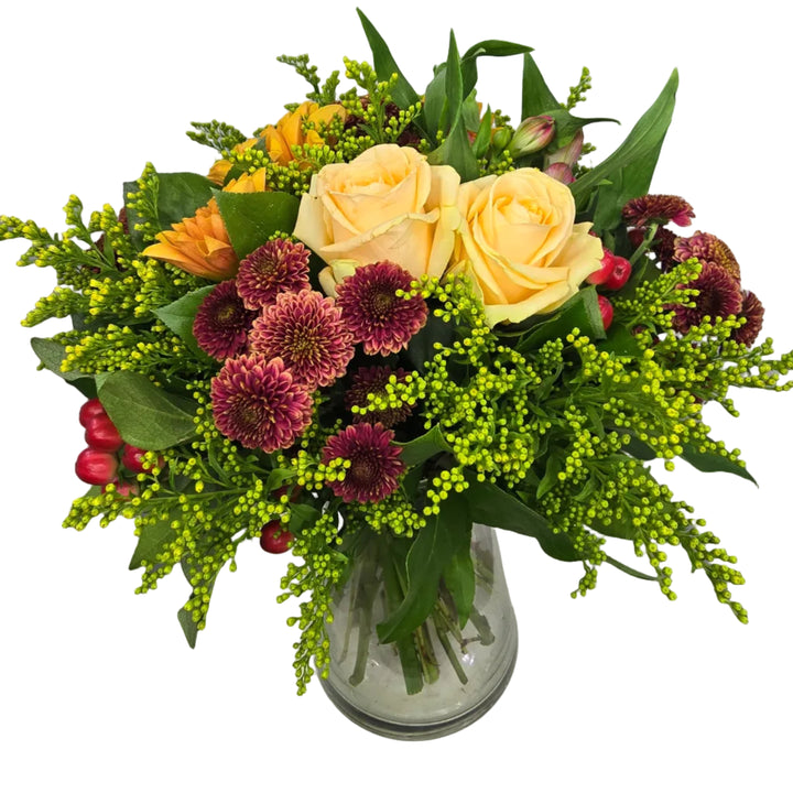 Bouquet Automnal Orange et Rosé