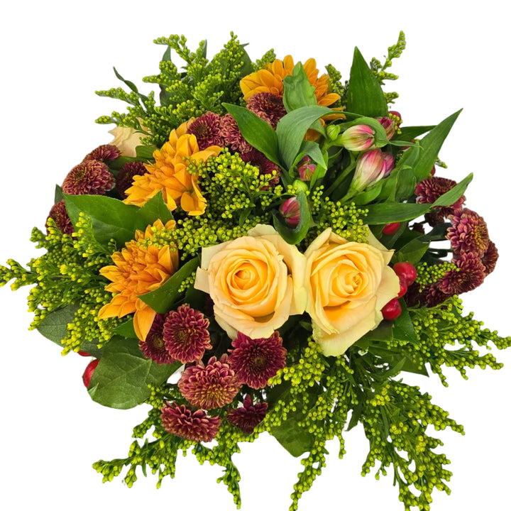 Bouquet Automnal Orange et Rosé