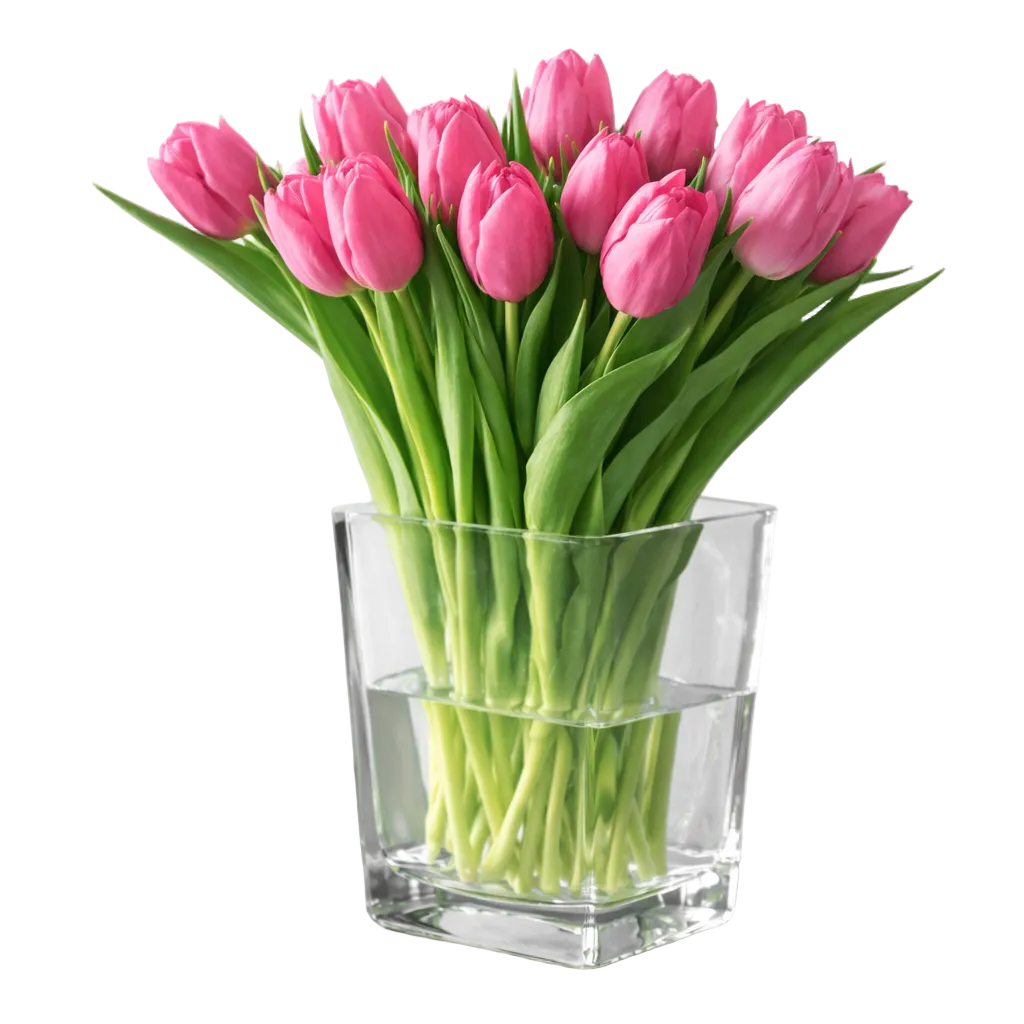 Bouquet Mono-Fleur de Tulipes Roses